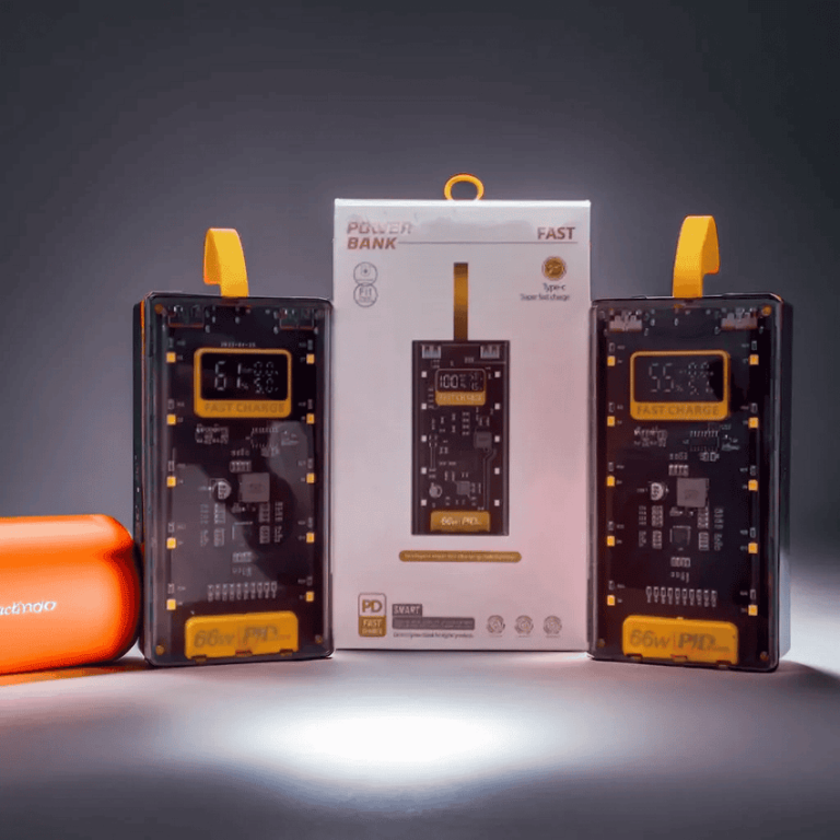 Transparent 20000mAh 66W Power Bank | PD Fast Charging in Pakistan