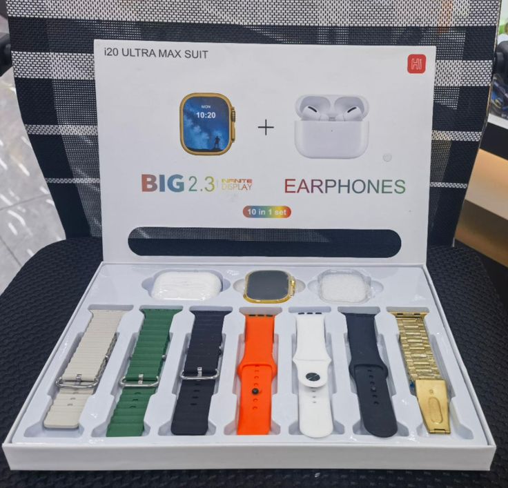 i20 Ultra Max Suit Smart Watch | Bluetooth Calling, Fitness & Premium Design